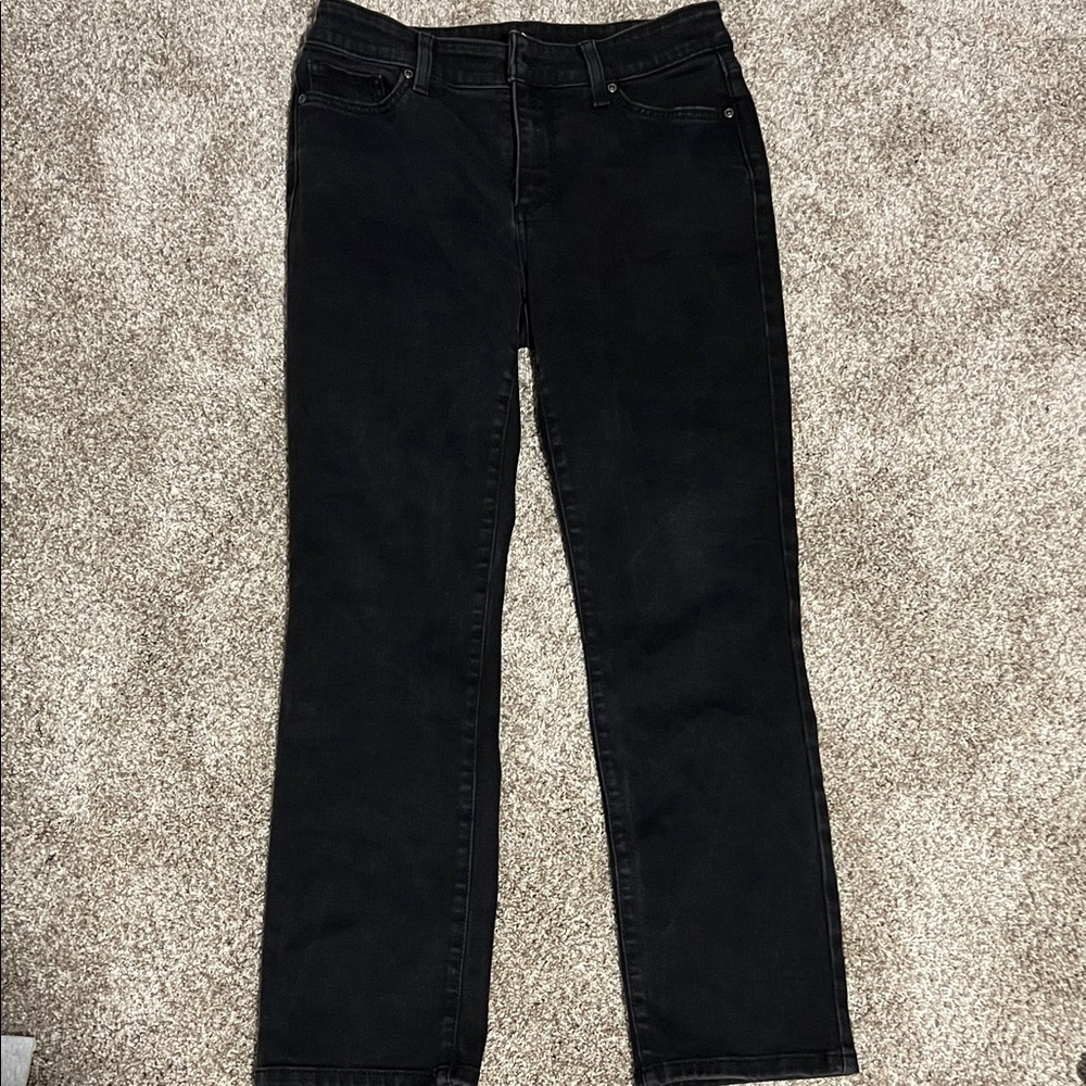 St. John's Bay Women's Black Straight Leg Jeans
